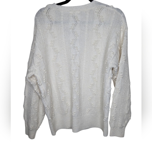Garance by Garance Dore White Cozy Cardigan sz L - Picture 3 of 7